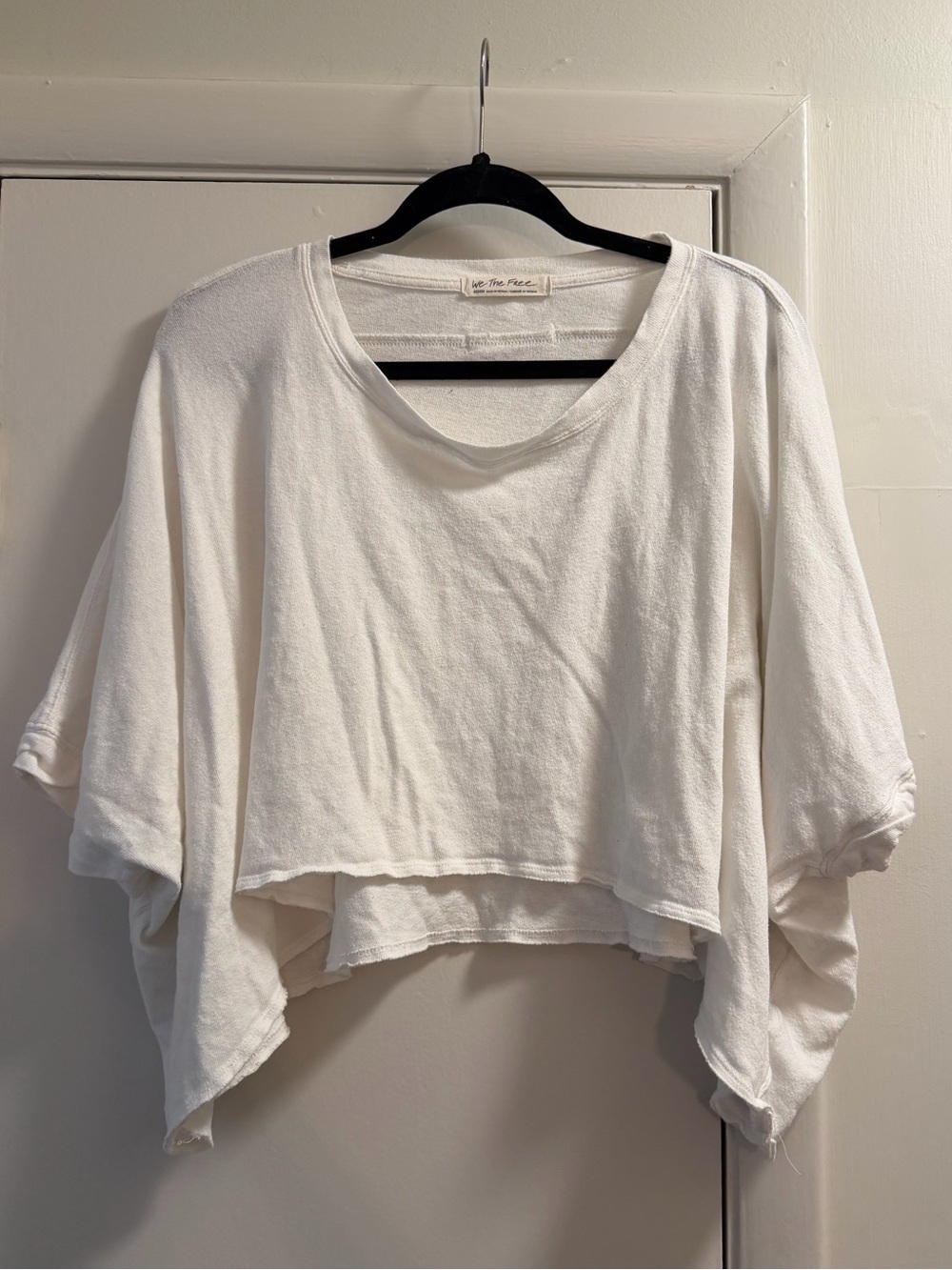 We The Free Free People CC top Cropped Dolman Sleeve Top